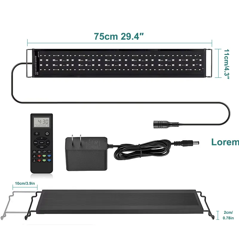 Live Plant Aquarium - SIROKA Lampada LED Professionale per Acquario